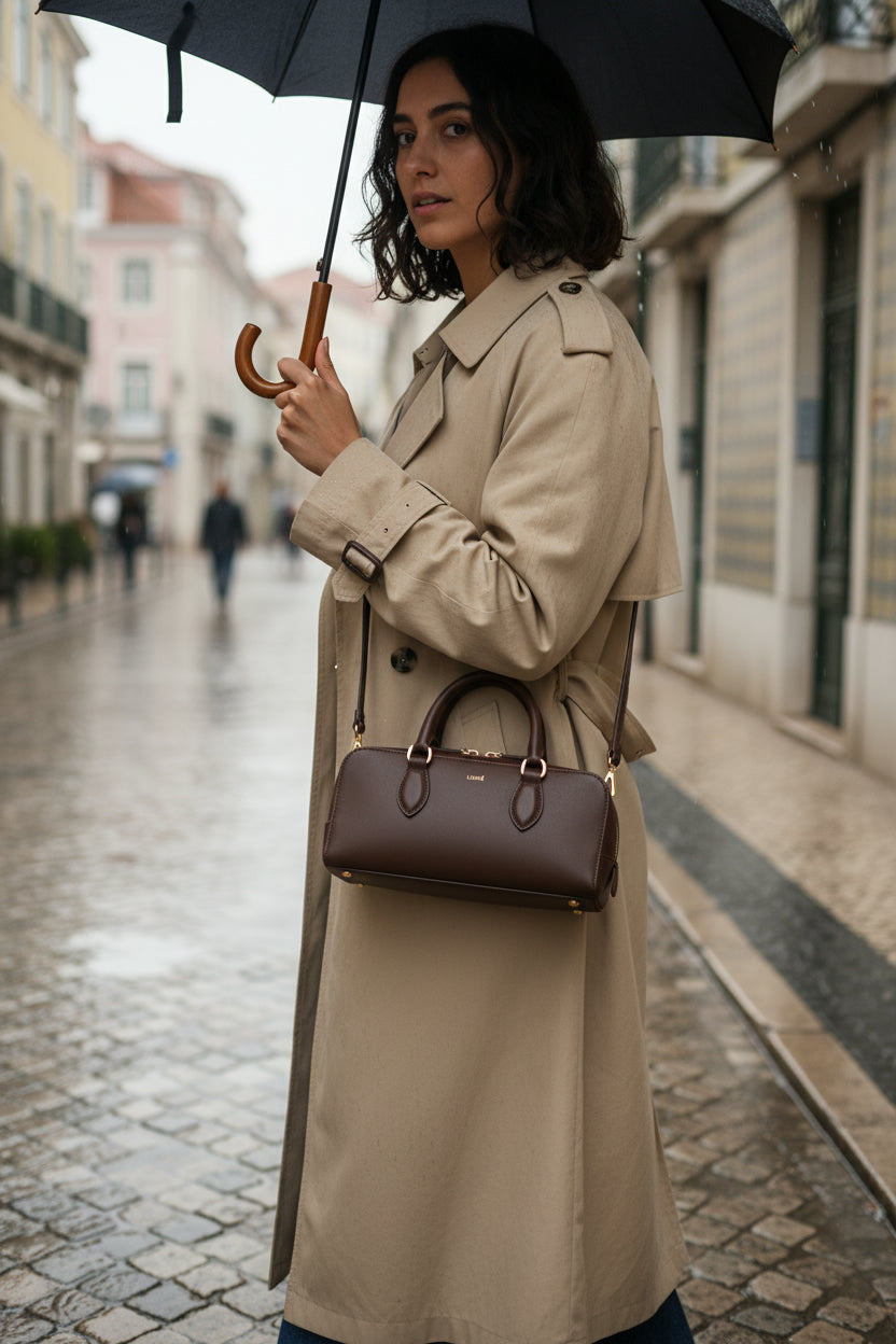 Conquering Lisbon & Porto's Rain in Style: Your Leather Bag Guide