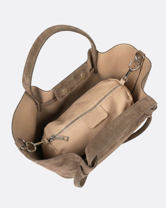 LISHÉ Isla Taupe Suede